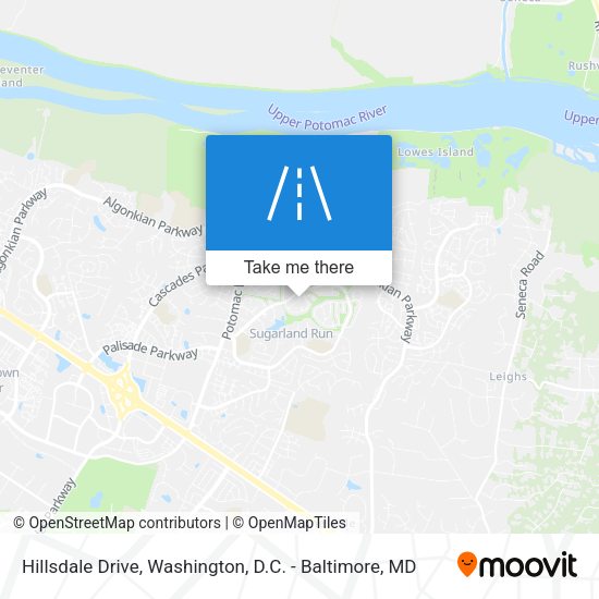Hillsdale Drive map