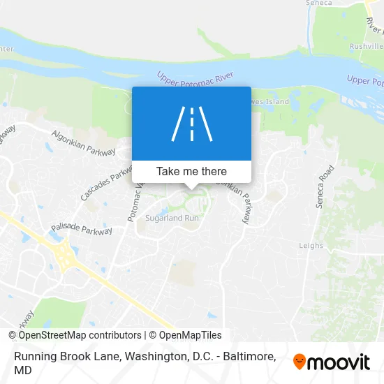 Running Brook Lane map