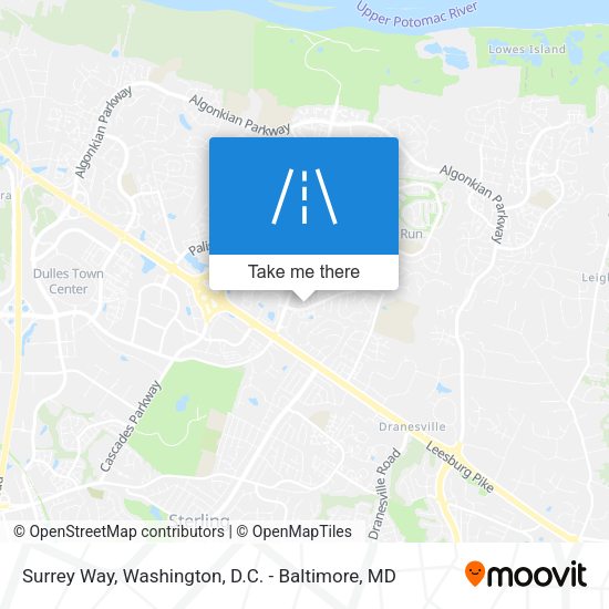 Surrey Way map