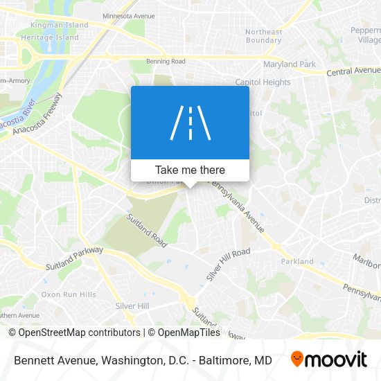 Mapa de Bennett Avenue