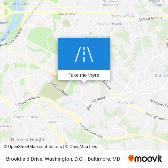 Brookfield Drive map