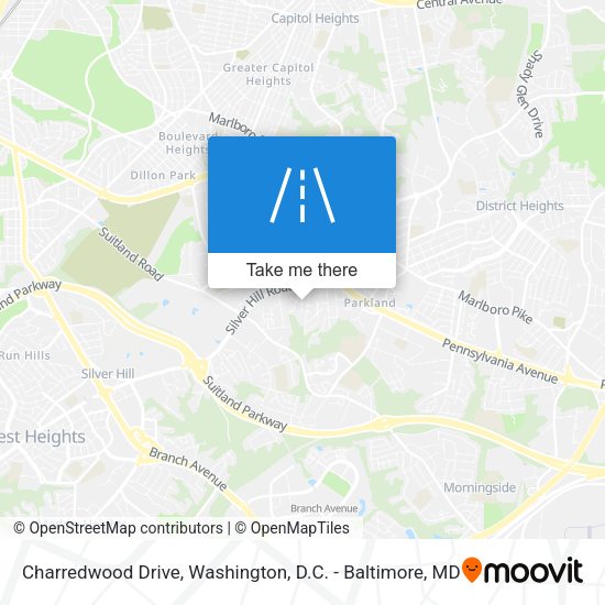 Charredwood Drive map