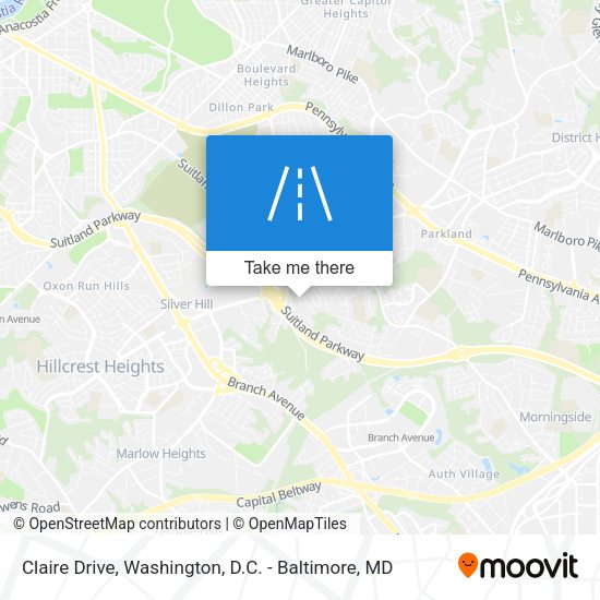 Claire Drive map