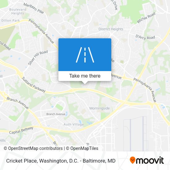 Cricket Place map