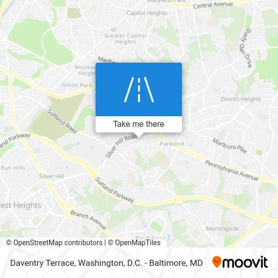 Daventry Terrace map