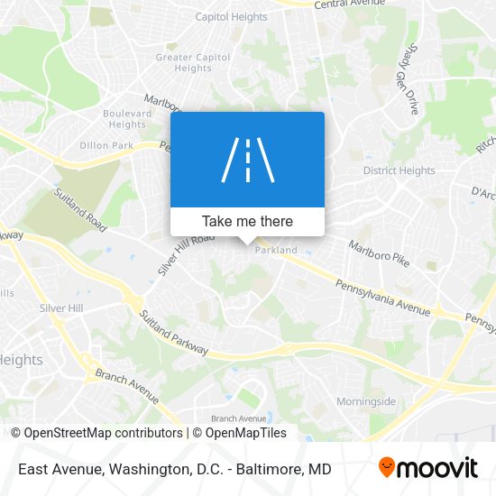East Avenue map