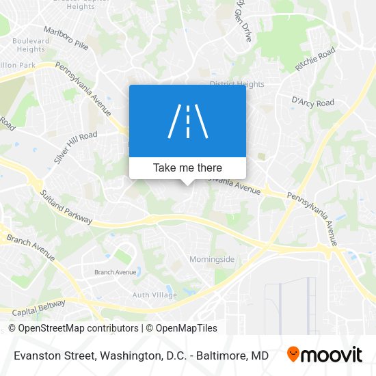 Evanston Street map