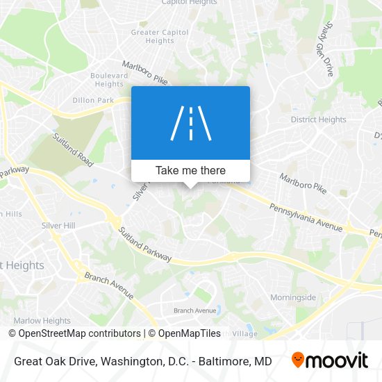 Great Oak Drive map