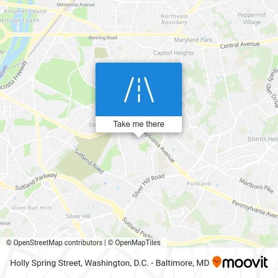 Holly Spring Street map