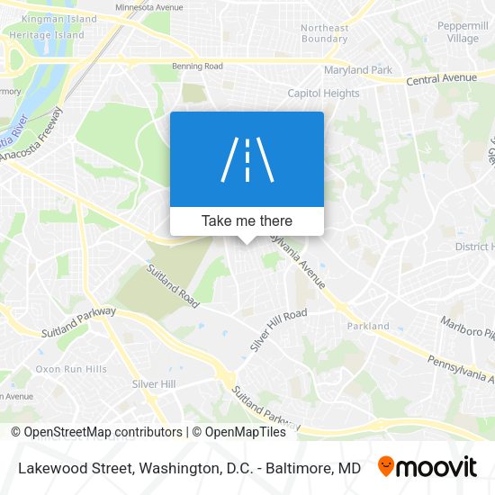 Lakewood Street map