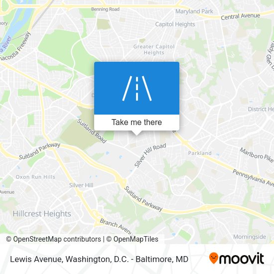 Mapa de Lewis Avenue