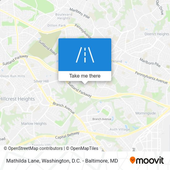 Mathilda Lane map