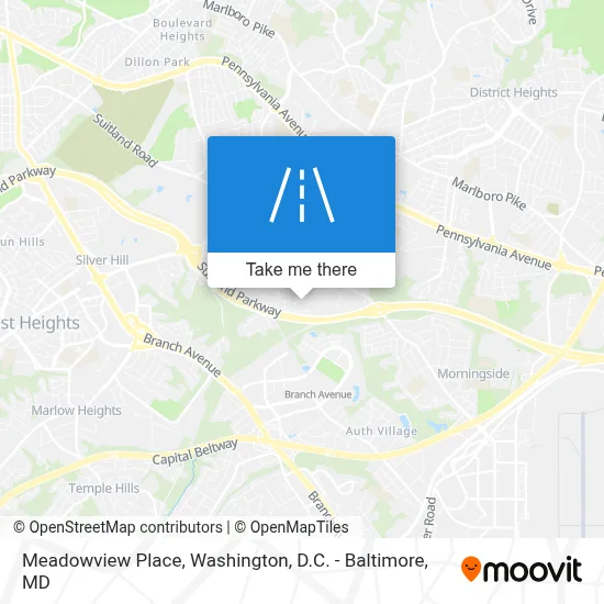 Meadowview Place map