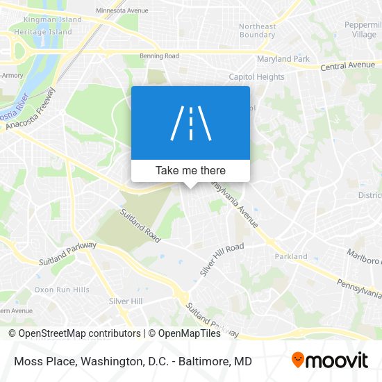 Moss Place map