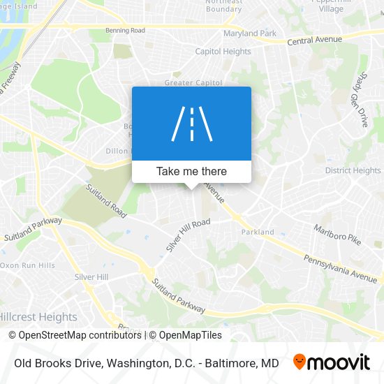 Mapa de Old Brooks Drive