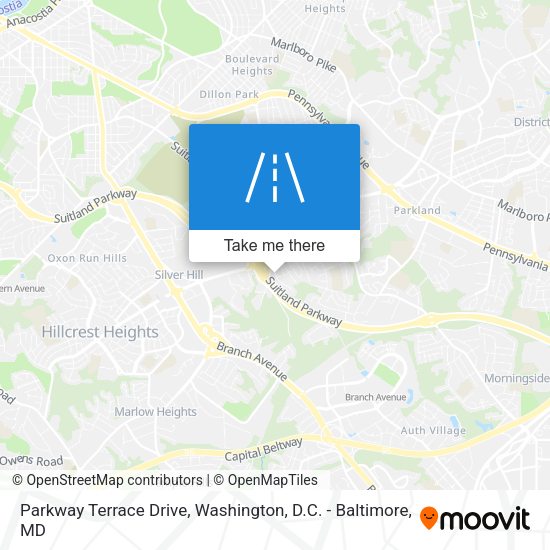 Parkway Terrace Drive map