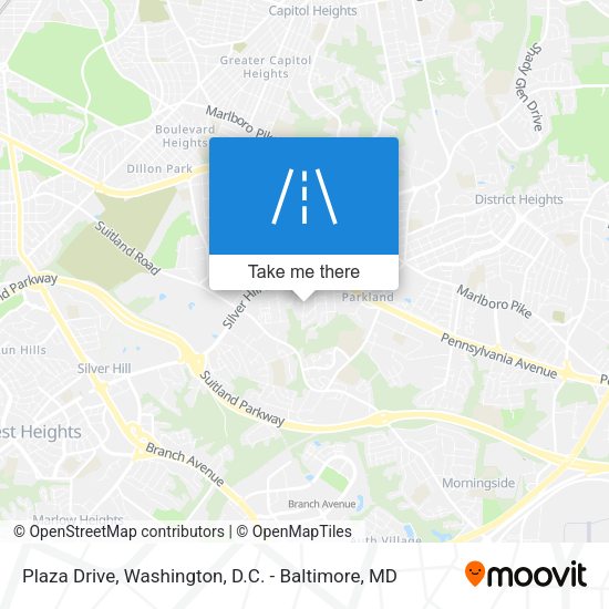 Plaza Drive map