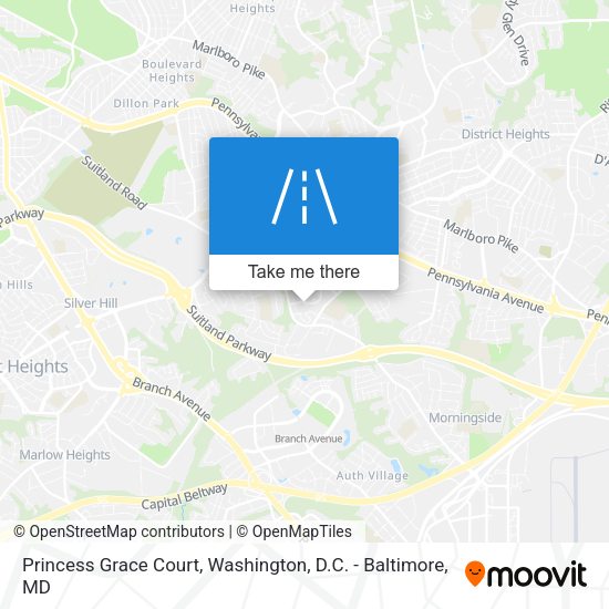 Princess Grace Court map