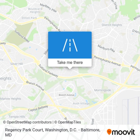 Regency Park Court map
