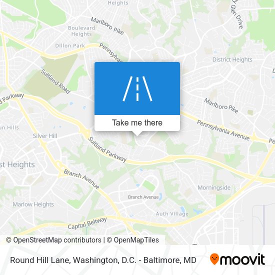 Mapa de Round Hill Lane