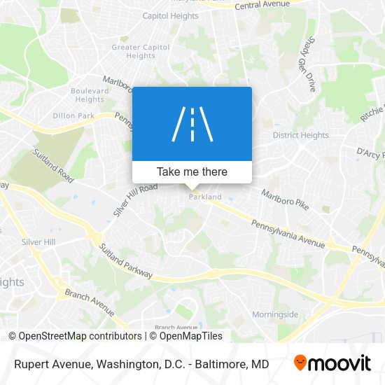 Mapa de Rupert Avenue