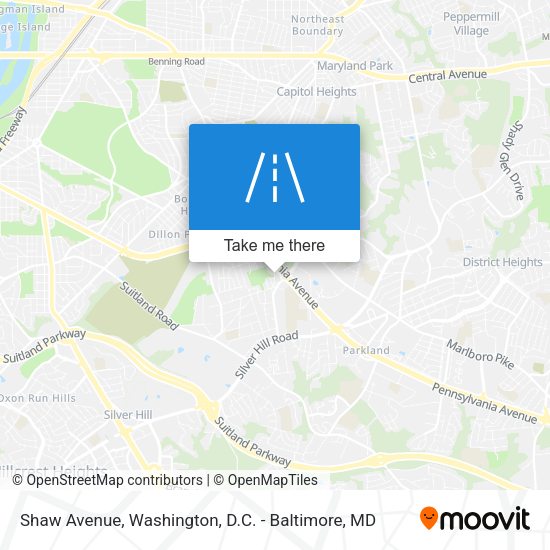 Shaw Avenue map