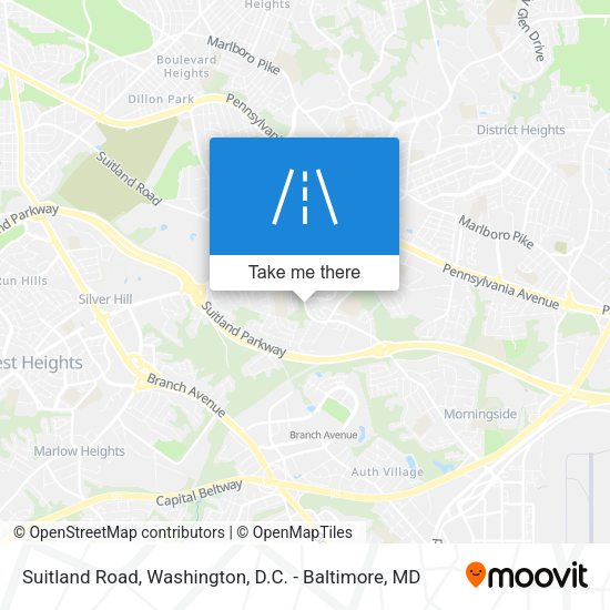 Suitland Road map