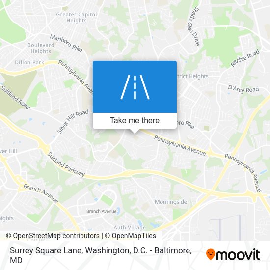 Mapa de Surrey Square Lane