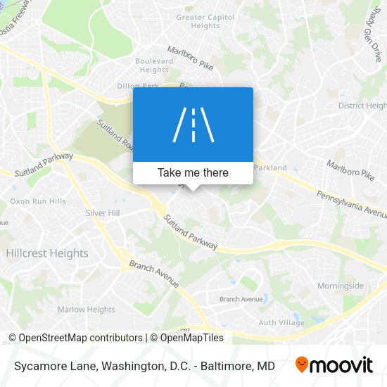 Mapa de Sycamore Lane