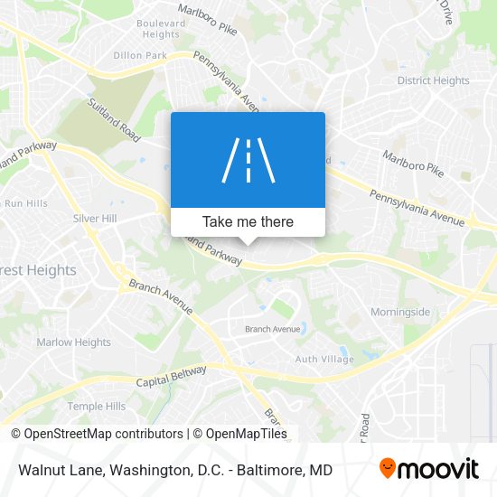 Walnut Lane map