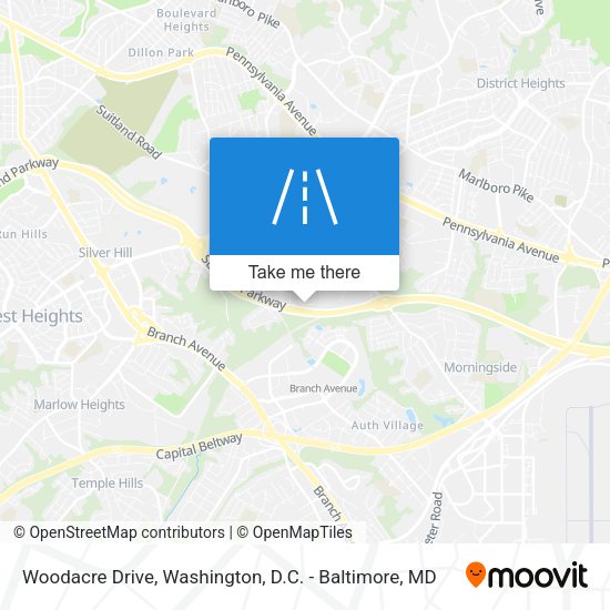 Woodacre Drive map