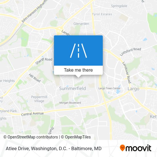 Atlee Drive map