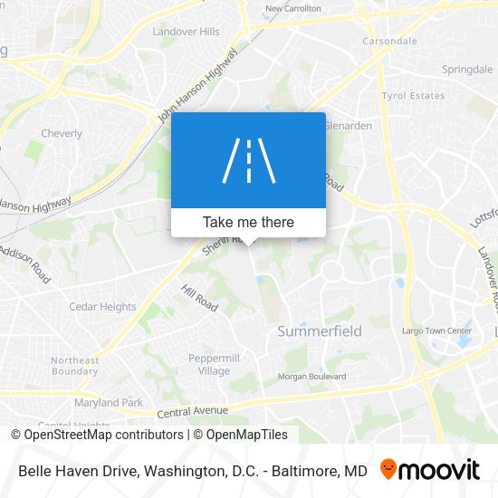 Belle Haven Drive map