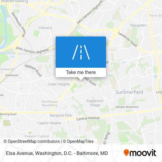 Elsa Avenue map