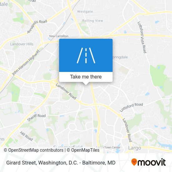 Girard Street map