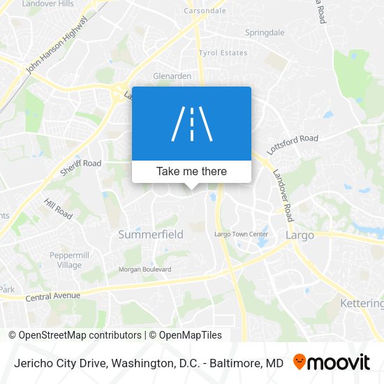 Jericho City Drive map
