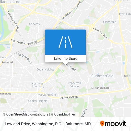 Lowland Drive map