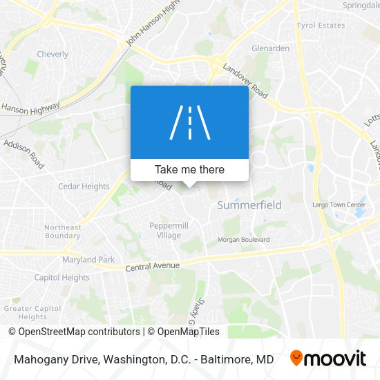 Mahogany Drive map