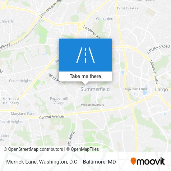 Merrick Lane map