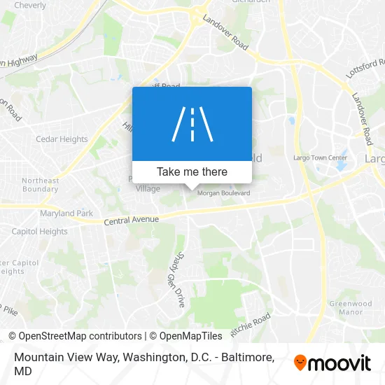 Mountain View Way map
