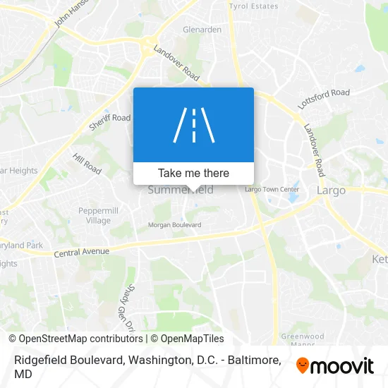 Ridgefield Boulevard map