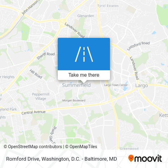 Romford Drive map