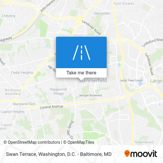Swan Terrace map