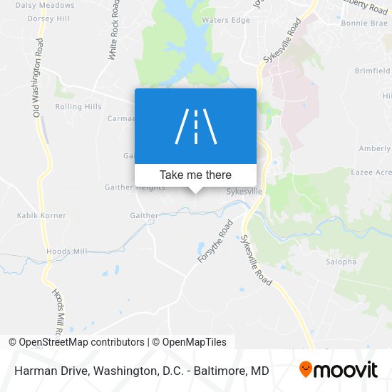 Harman Drive map