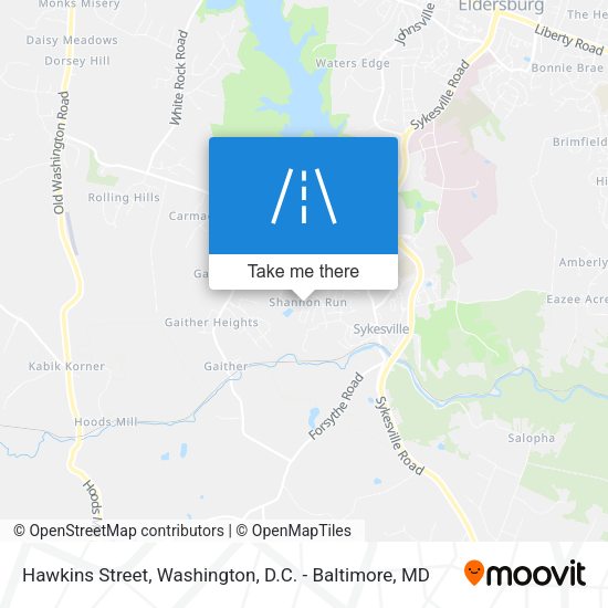 Hawkins Street map