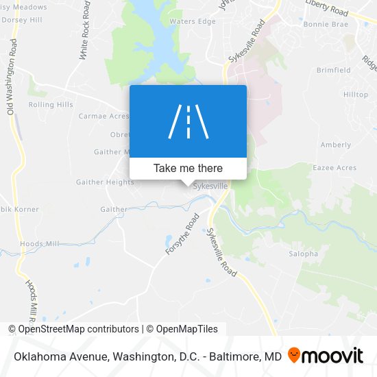 Mapa de Oklahoma Avenue