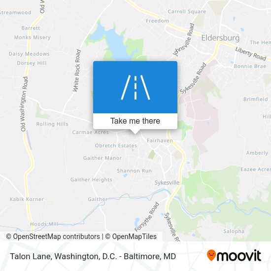 Talon Lane map