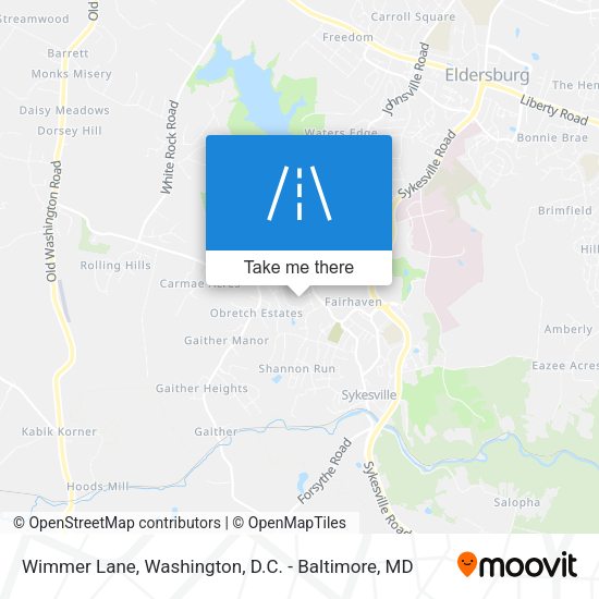 Mapa de Wimmer Lane
