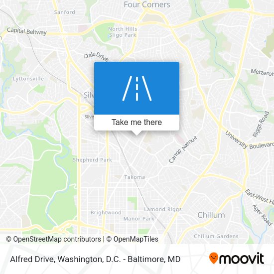 Mapa de Alfred Drive