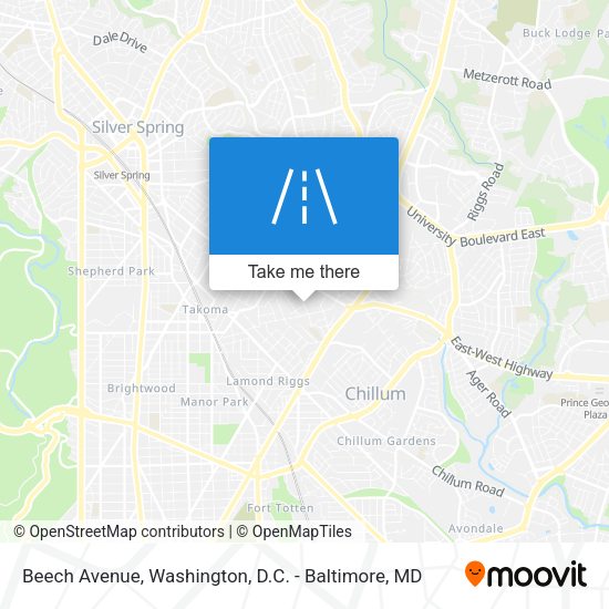 Beech Avenue map